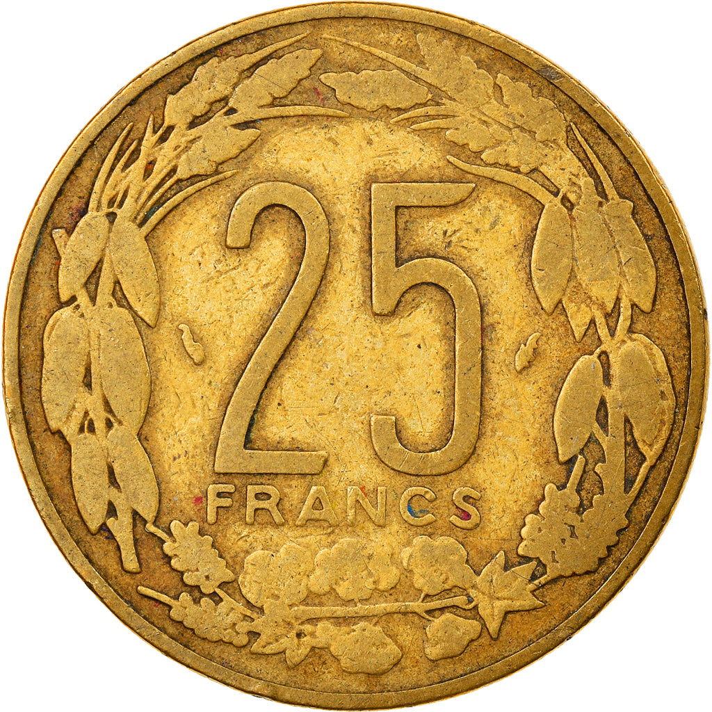 Coin, Central African States, 25 Francs, 1983, Paris, VF(20-25)