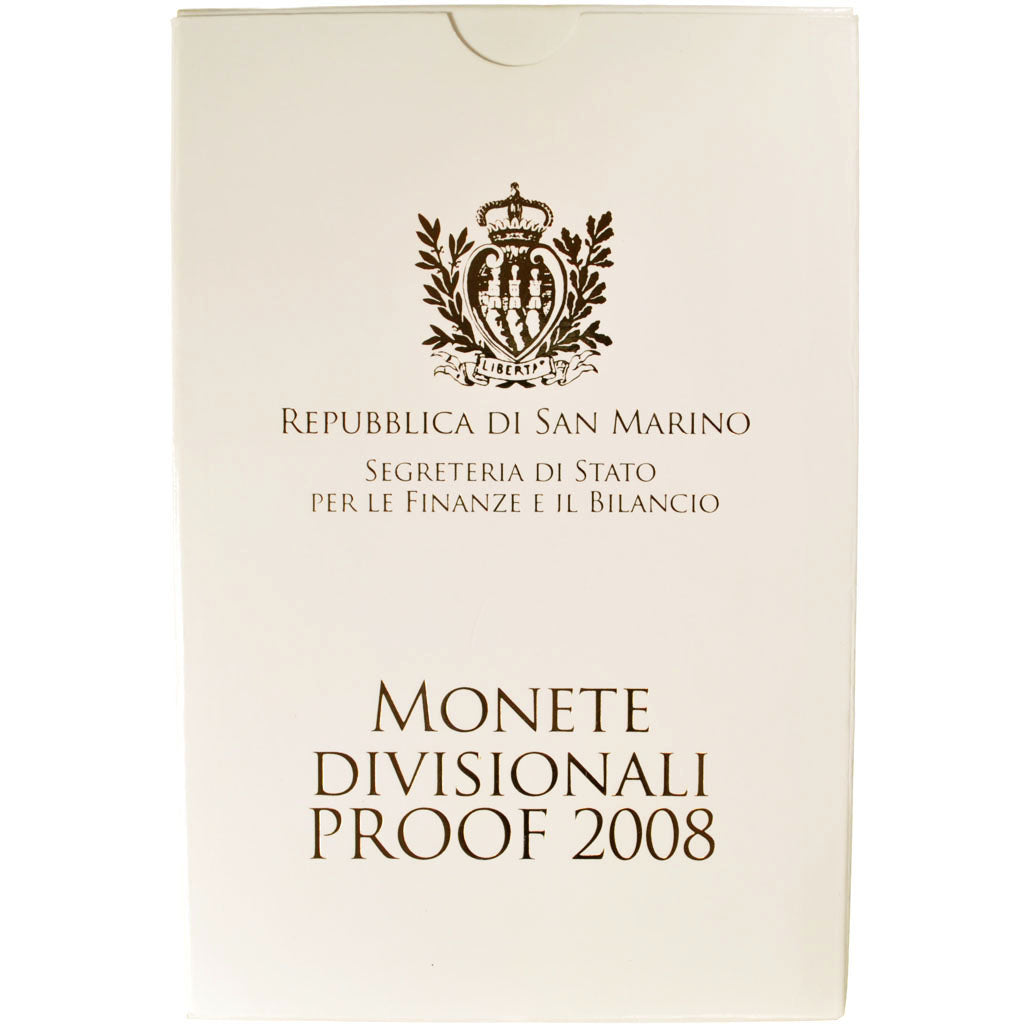 San Marino, 1 Cent to 2 Euro, 2008, FDC