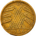 Coin, GERMANY, WEIMAR REPUBLIC, 10 Reichspfennig, 1924, Munich, EF(40-45)