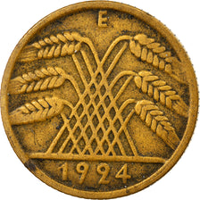 Coin, GERMANY, WEIMAR REPUBLIC, 10 Rentenpfennig, 1924, Muldenhütten