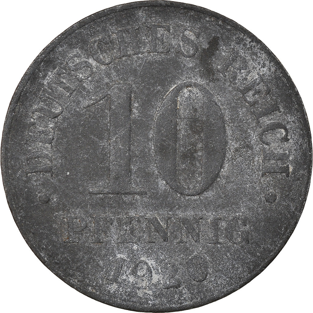 Moneda, ALEMANIA - IMPERIO, 10 Pfennig, 1920, Berlin, BC+, Cinc, KM:26