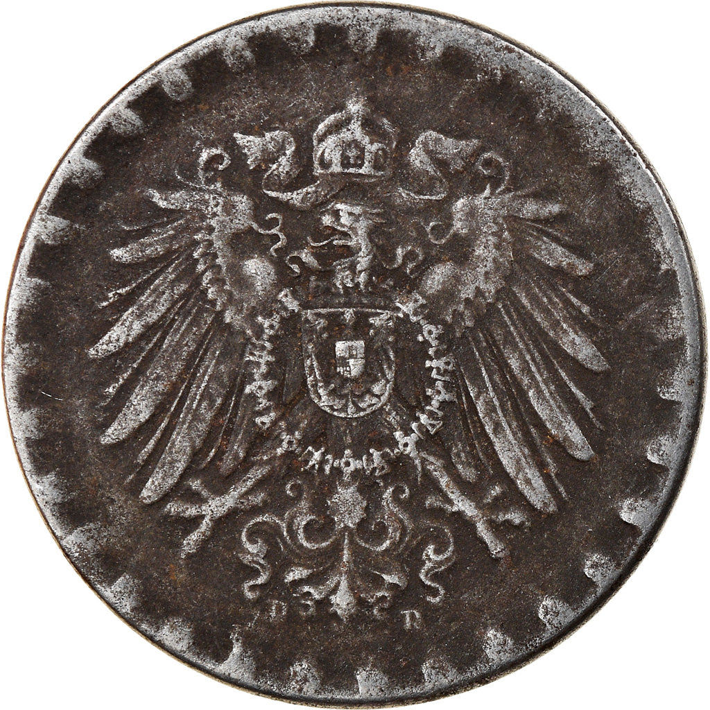 Moneda, ALEMANIA - IMPERIO, 10 Pfennig, 1916, Munich, MBC, Hierro, KM:20