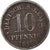 Moneta, NIEMCY - IMPERIUM, 10 Pfennig, 1916, Munich, EF(40-45), Żelazo, KM:20