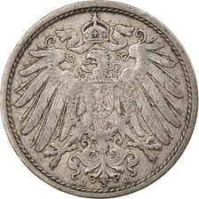 Coin, GERMANY - EMPIRE, Wilhelm II, 10 Pfennig, 1907, Hambourg, EF(40-45)