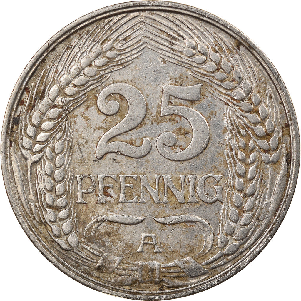 Munten, DUITSLAND - KEIZERRIJK, Wilhelm II, 25 Pfennig, 1911, Berlin, ZF