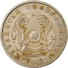 Monnaie, Kazakhstan, 20 Tenge, 2002, TTB, Copper-Nickel-Zinc, KM:26