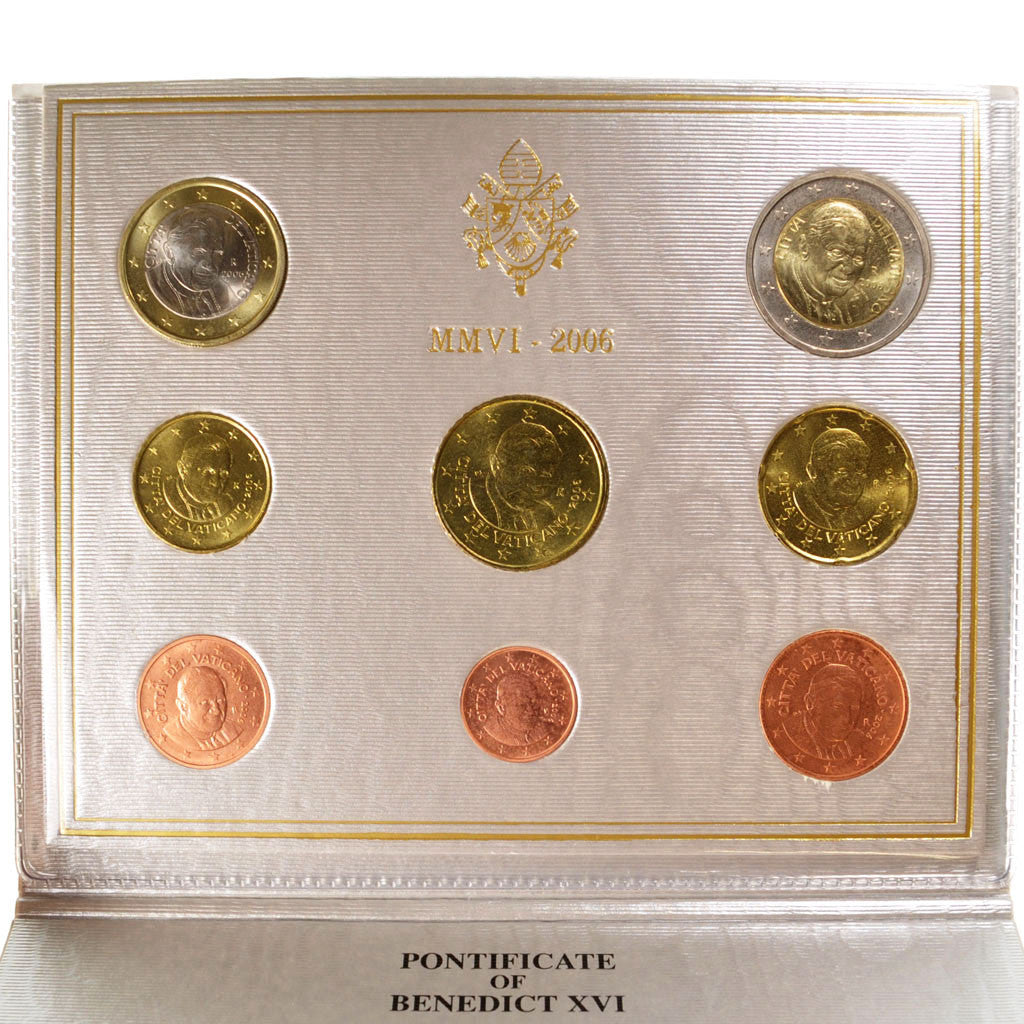 Vatican, 1 Cent to 2 Euro, 2006, MS(65-70), 0.00