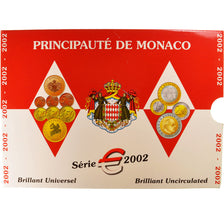 Monaco, 1 Cent to 2 Euro, 2002, FDC