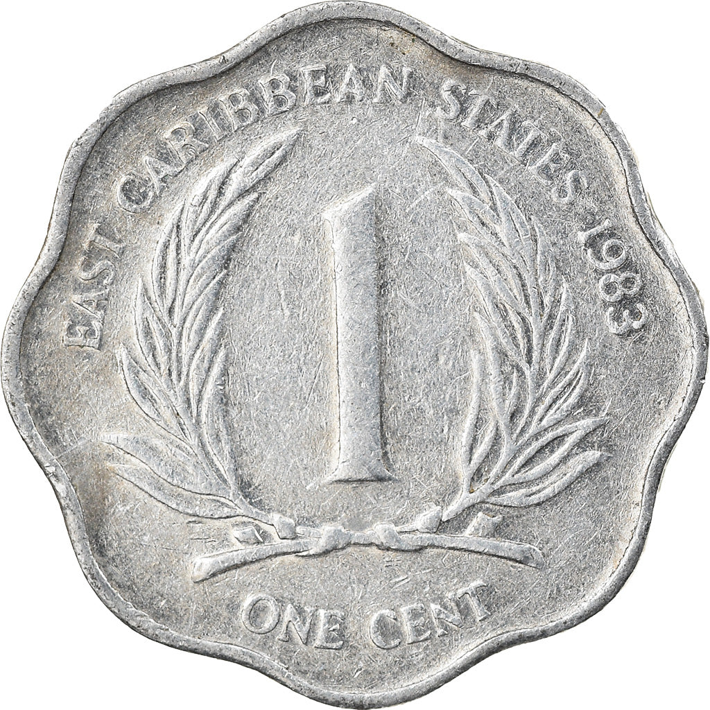 Moneta, Stati dei Caraibi Orientali, Elizabeth II, Cent, 1983, BB, Alluminio