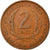 Coin, East Caribbean States, Elizabeth II, 2 Cents, 1962, EF(40-45), Bronze