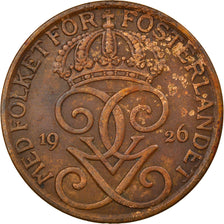 Moneta, Svezia, Gustaf V, 5 Öre, 1926, MB+, Bronzo, KM:779.2
