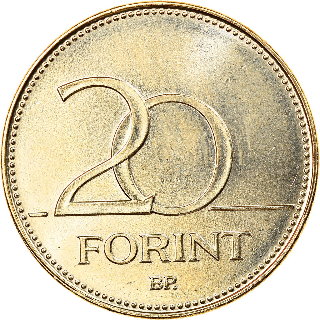 Coin, Hungary, Respect for heroes, 20 Forint, 2020, MS(63), Nickel-brass