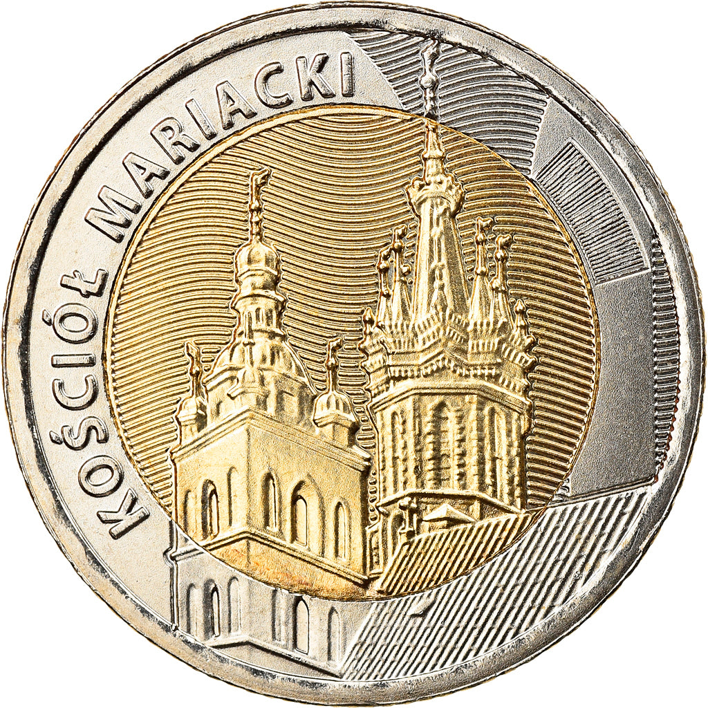 Monnaie, Pologne, St. Mary's Basilica in Krakow, 5 Zlotych, 2020, SPL