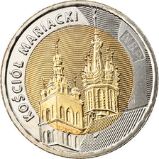 Monnaie, Pologne, St. Mary's Basilica in Krakow, 5 Zlotych, 2020, SPL