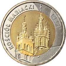 Coin, Poland, St. Mary's Basilica in Krakow, 5 Zlotych, 2020, MS(63)