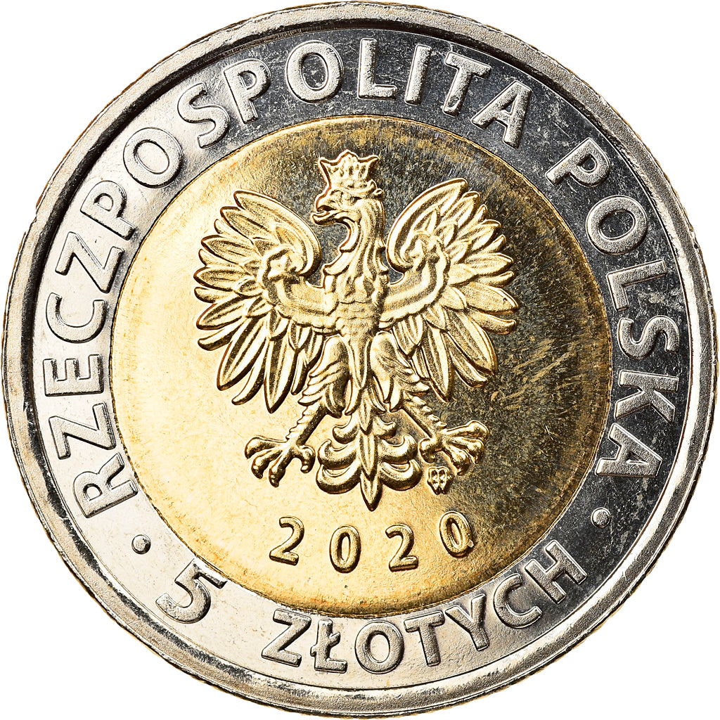Coin, Poland, St. Mary's Basilica in Krakow, 5 Zlotych, 2020, MS(63)