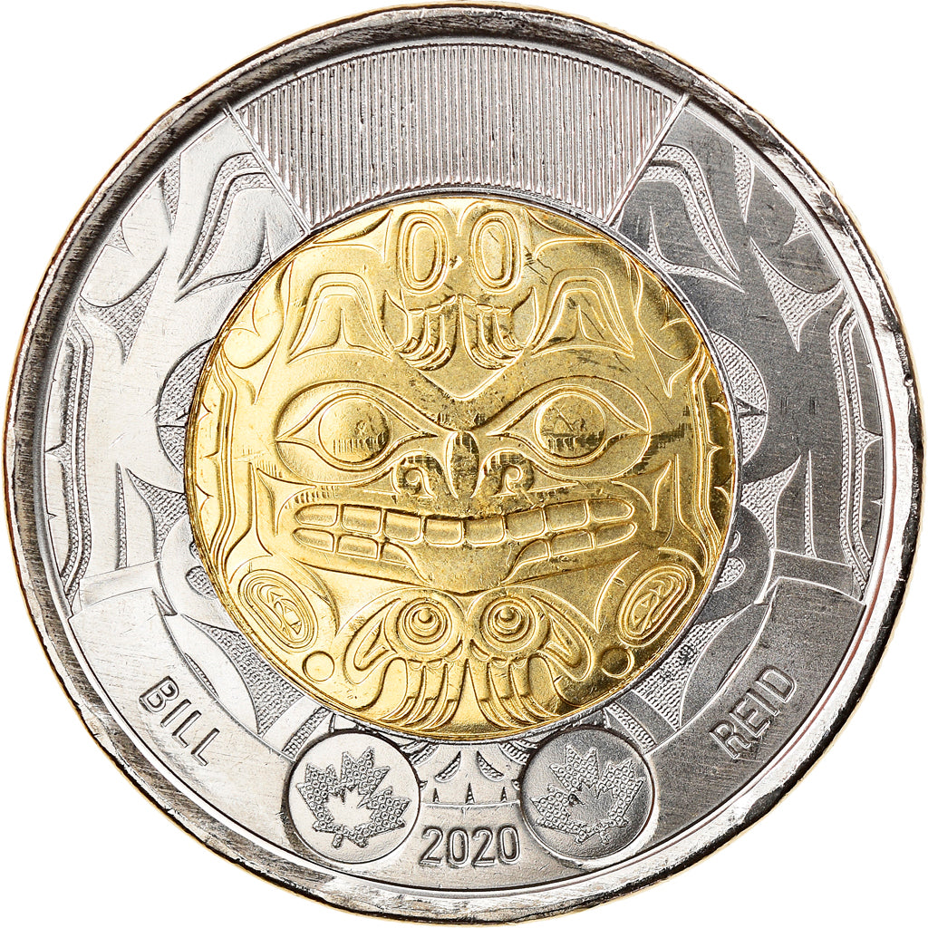 Coin, Canada, Bill Reid, 2 Dollars, 2020, MS(63), Bi-Metallic