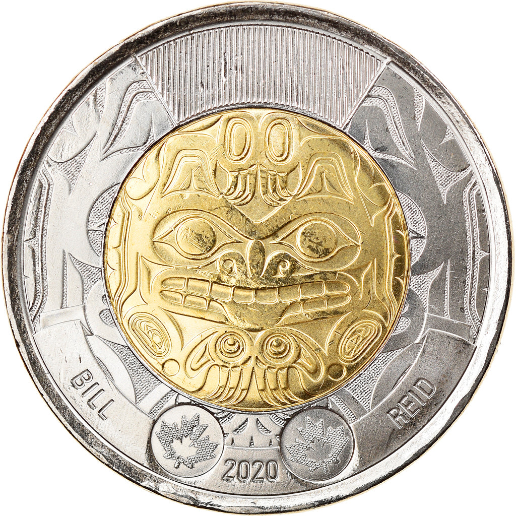 Munten, Canada, Bill Reid, 2 Dollars, 2020, UNC-, Bi-Metallic
