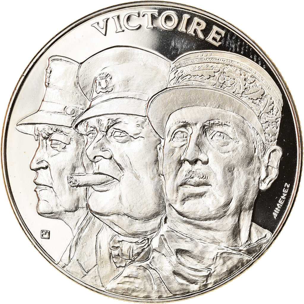 Francia, medaglia, Seconde Guerre Mondiale, La Victoire de 1945, WAR, Jimenez