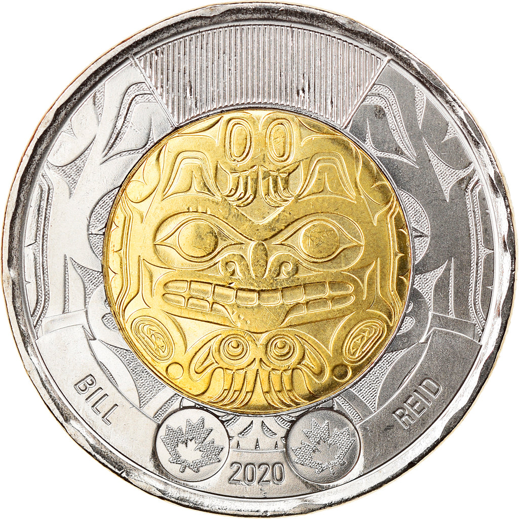 Munten, Canada, Bill Reid, 2 Dollars, 2020, UNC-, Bi-Metallic