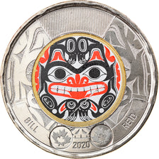 Monnaie, Canada, Bill Reid, 2 Dollars, 2020, Colorized, SPL, Bi-Metallic