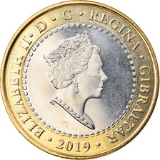 Coin, Gibraltar, Island games, 2 Dollars, 2019, MS(63), Bi-Metallic