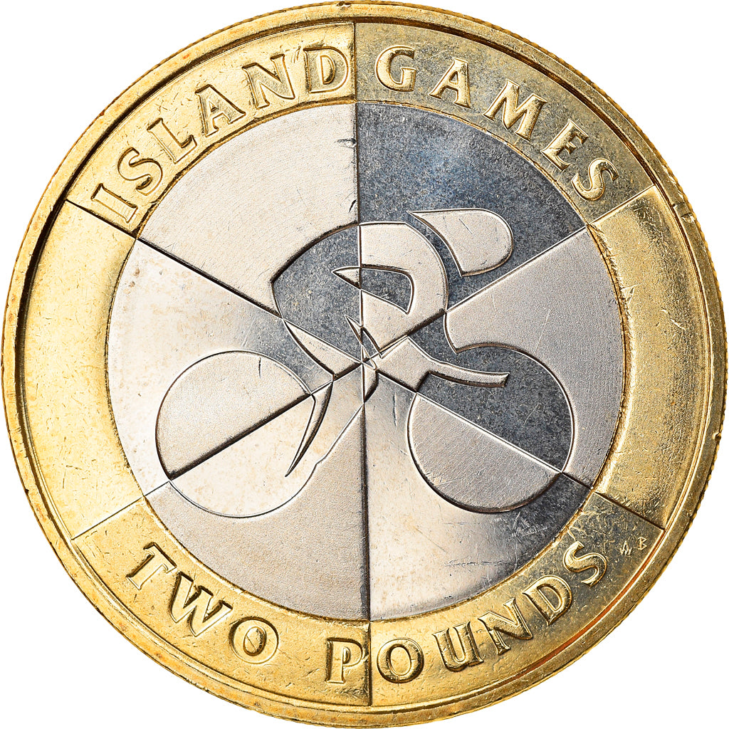 Coin, Gibraltar, Island games, 2 Dollars, 2019, MS(63), Bi-Metallic