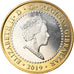 Coin, Gibraltar, Island games, 2 Dollars, 2019, MS(63), Bi-Metallic