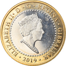Moneta, Gibilterra, Island games, 2 Dollars, 2019, SPL, Bi-metallico