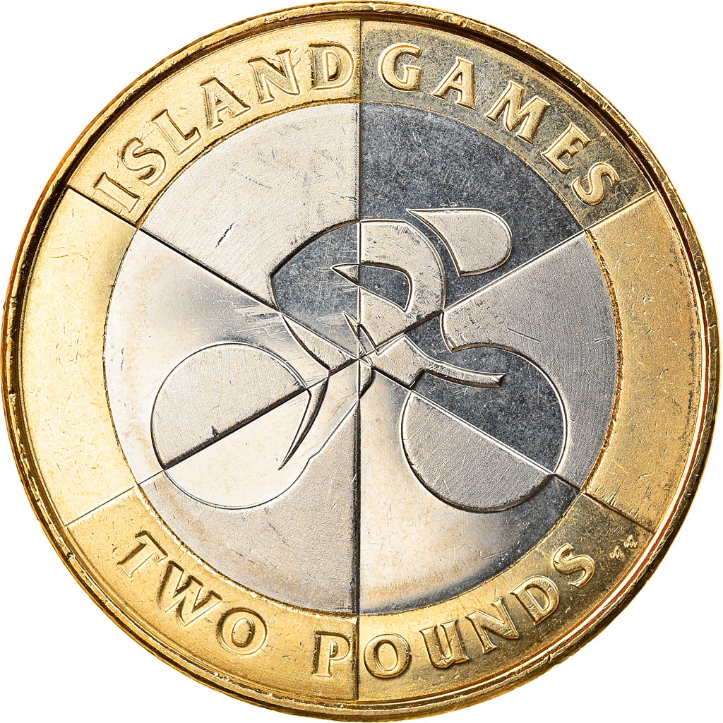 Moneta, Gibilterra, Island games, 2 Dollars, 2019, SPL, Bi-metallico