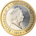 Coin, Gibraltar, Island games, 2 Dollars, 2019, MS(63), Bi-Metallic