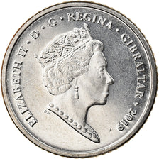 Coin, Gibraltar, Island games, 5 Pence, 2019, MS(63), Nickel plated steel