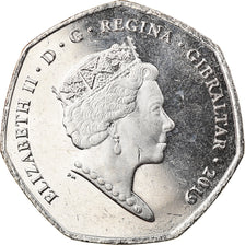 Coin, Gibraltar, Island games, 50 Pence, 2019, MS(63), Copper-nickel