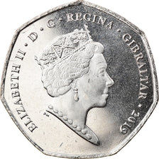 Coin, Gibraltar, Island games, 50 Pence, 2019, MS(63), Copper-nickel