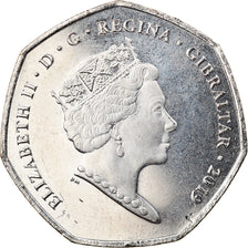 Coin, Gibraltar, Island games, 50 Pence, 2019, MS(63), Copper-nickel