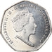 Coin, Gibraltar, Island games, 50 Pence, 2019, MS(63), Copper-nickel