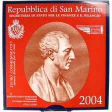 San Marino, 2 Euro, 2004, MS(65-70), Bi-Metallic