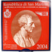 San Marino, 2 Euro, 2004, MS(65-70), Bi-Metallic