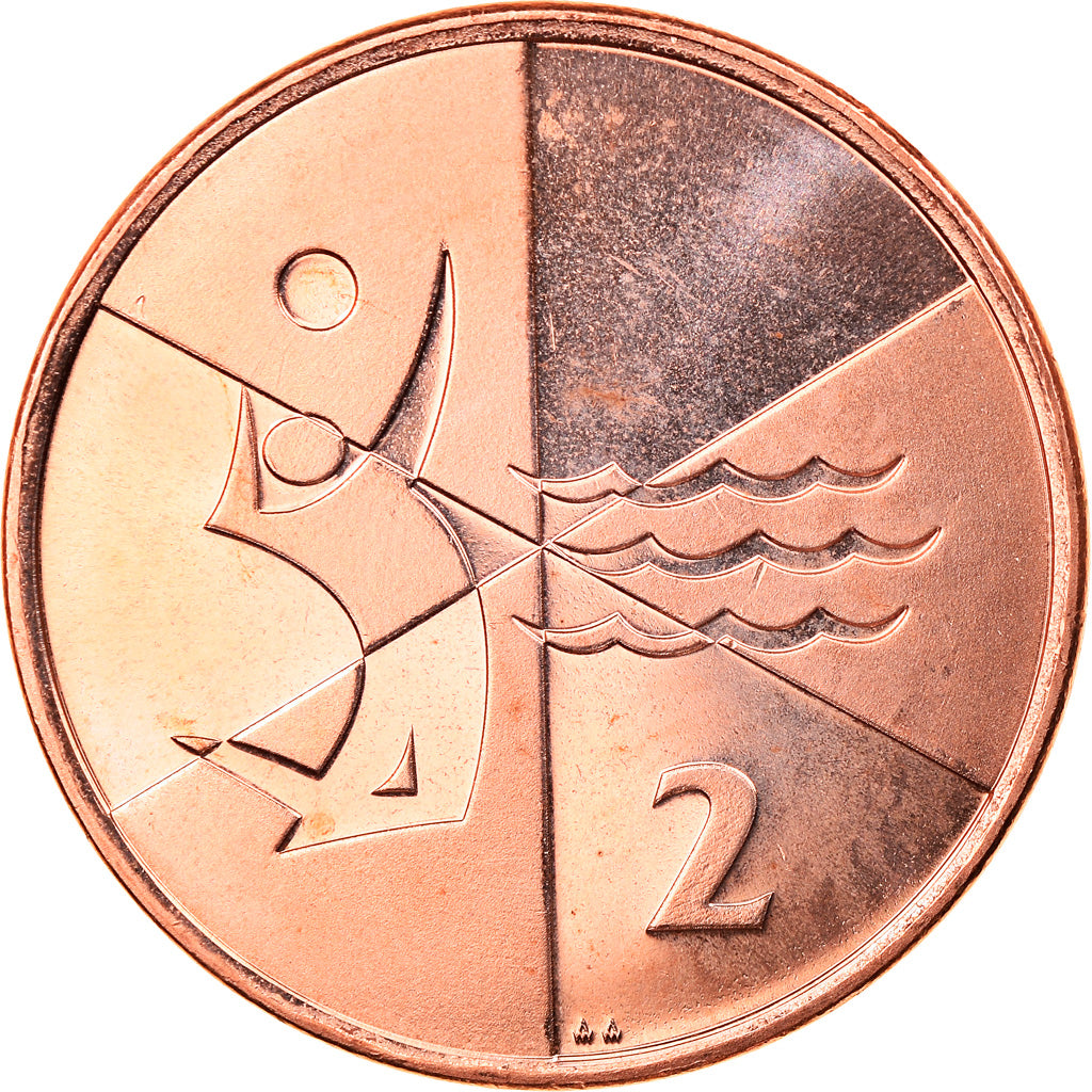Monnaie, Gibraltar, Island games, 2 Pence, 2019, SPL, Copper Plated Steel