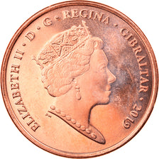 Coin, Gibraltar, Island games, 2 Pence, 2019, MS(63), Copper Plated Steel