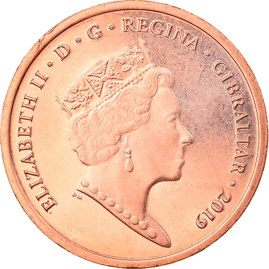 Coin, Gibraltar, Island games, Penny, 2019, MS(63), Bronze Plated Steel