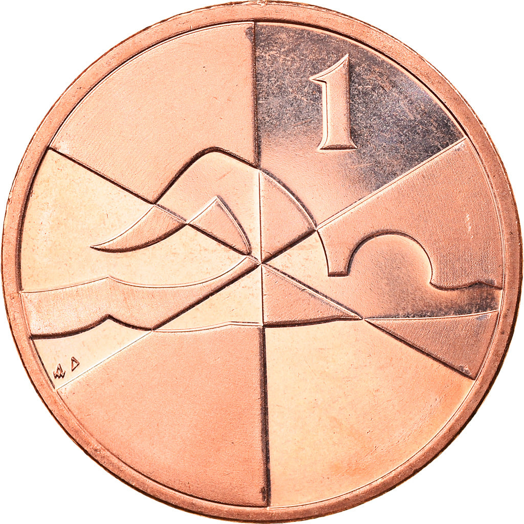 Coin, Gibraltar, Island games, Penny, 2019, MS(63), Bronze Plated Steel