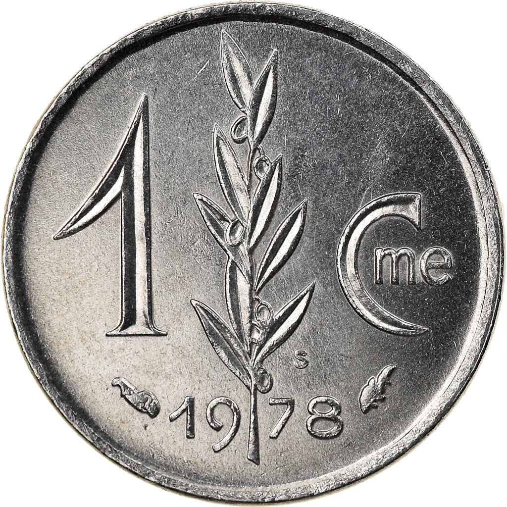 Coin, Monaco, Rainier III, Centime, 1978, MS(63), Stainless Steel, KM:155