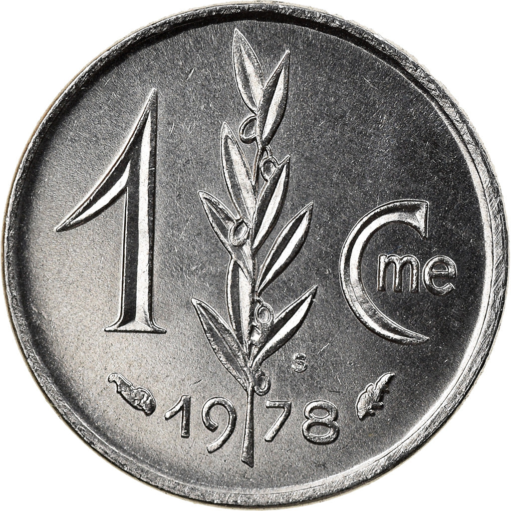 Coin, Monaco, Rainier III, Centime, 1978, MS(63), Stainless Steel, KM:155