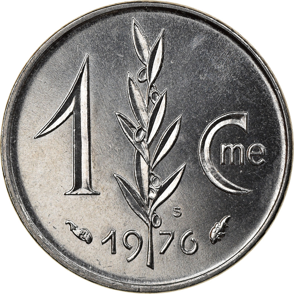 Monnaie, Monaco, Rainier III, Centime, 1976, SPL, Stainless Steel, Gadoury:MC