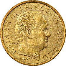 Coin, Monaco, Rainier III, 5 Centimes, 1977, AU(55-58), Aluminum-Bronze, KM:156
