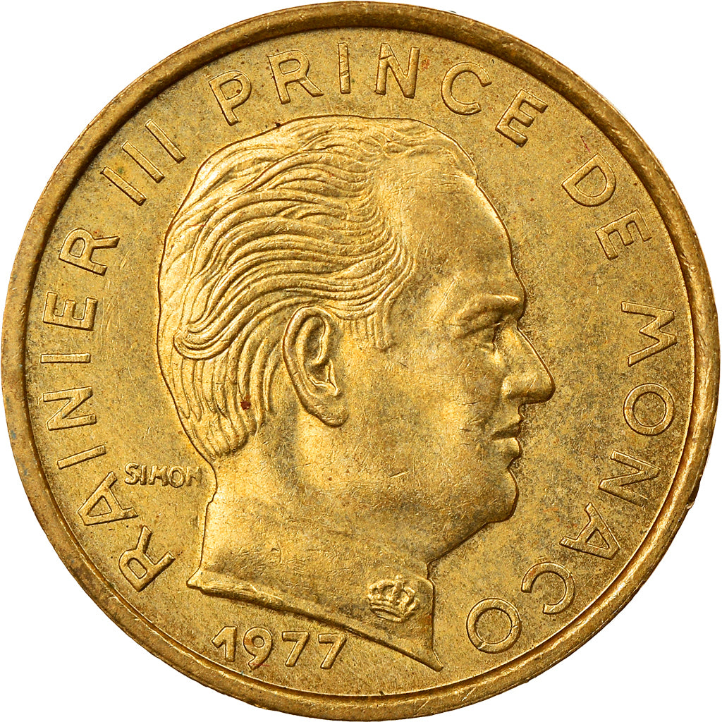 Coin, Monaco, Rainier III, 5 Centimes, 1977, AU(55-58), Aluminum-Bronze, KM:156