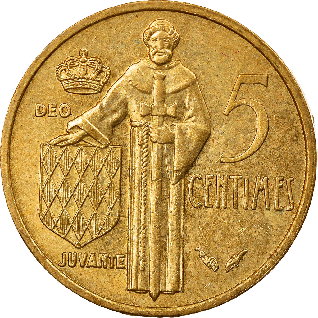 Coin, Monaco, Rainier III, 5 Centimes, 1977, AU(55-58), Aluminum-Bronze, KM:156