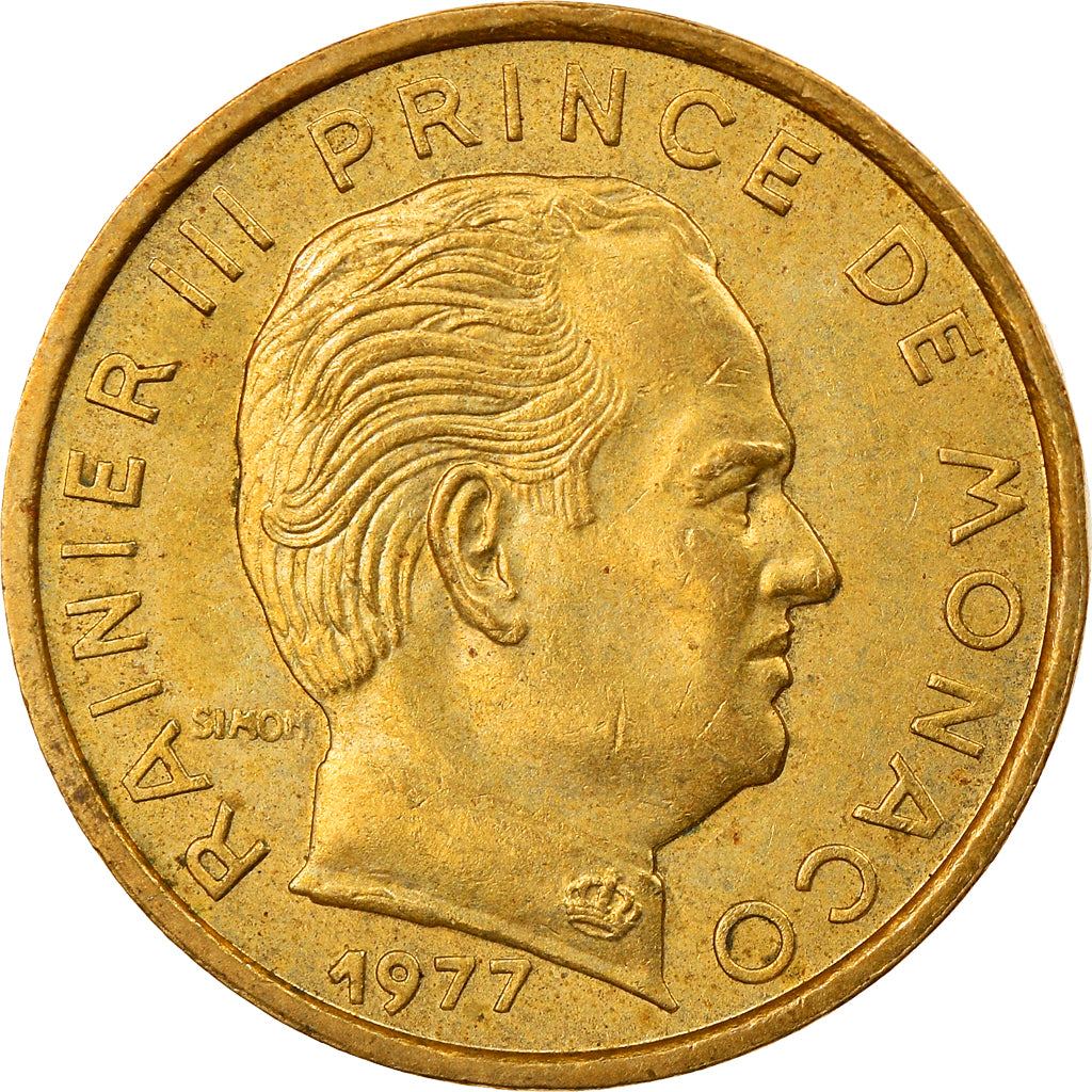 Coin, Monaco, Rainier III, 5 Centimes, 1977, AU(55-58), Aluminum-Bronze, KM:156