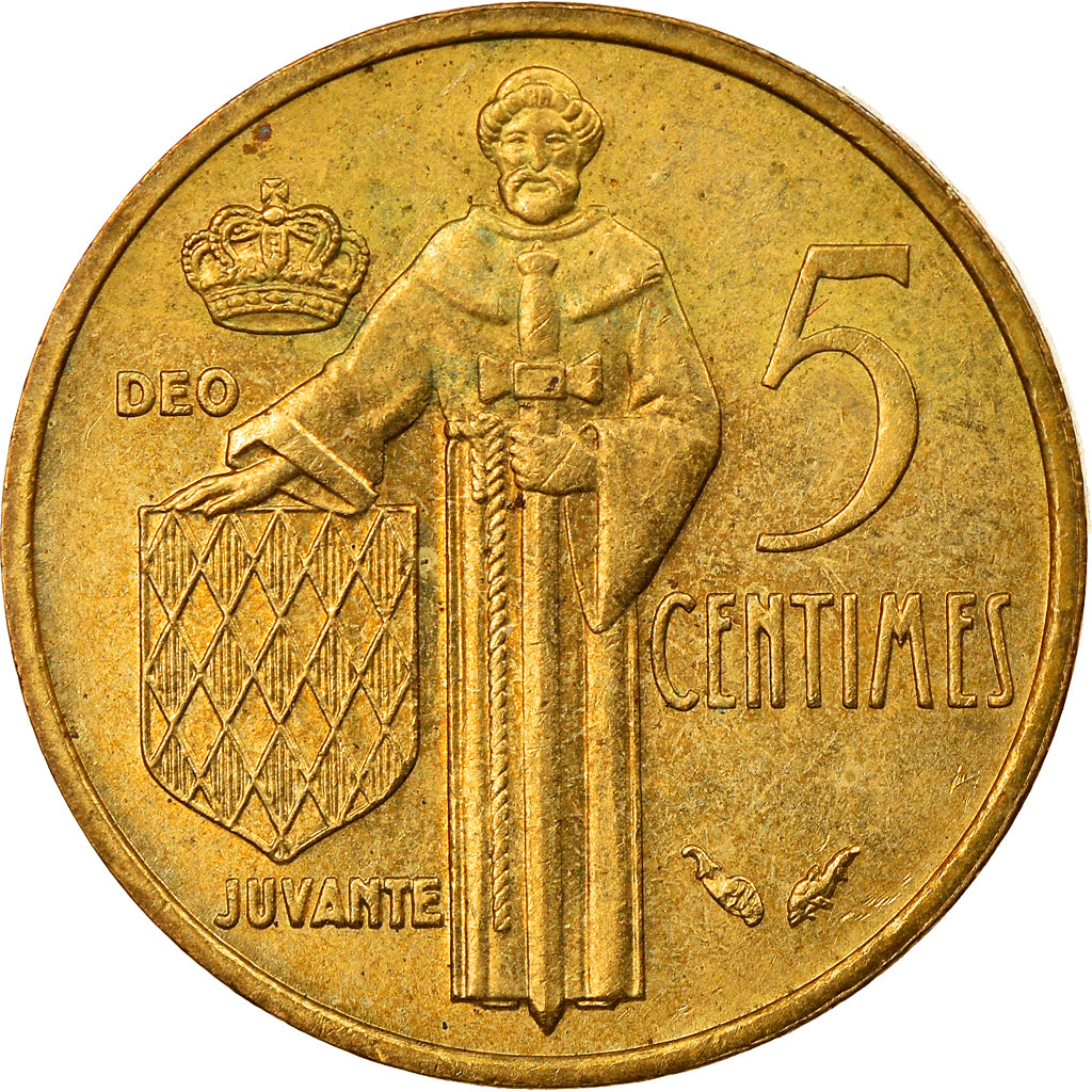Monnaie, Monaco, Rainier III, 5 Centimes, 1977, SUP, Aluminum-Bronze, Gadoury:MC